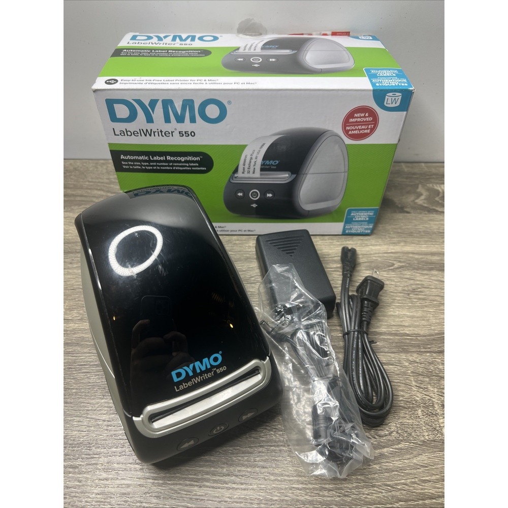 DYMO LabelWriter 550 USB Thermal Label Printer 300 dpi Black & White New Unused